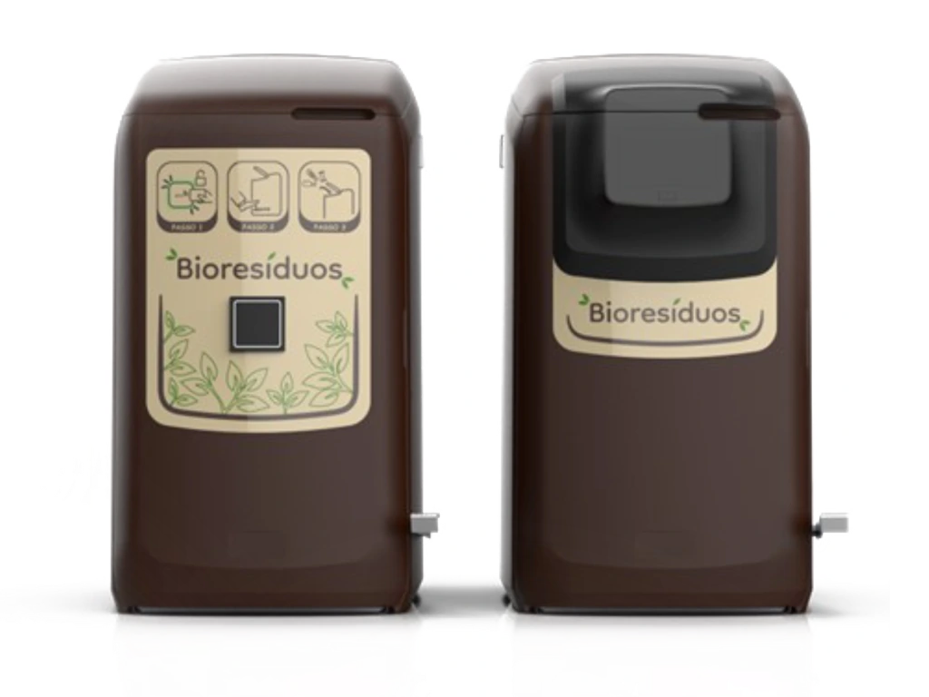 Bioresíduos smart bin renders, smaller scale