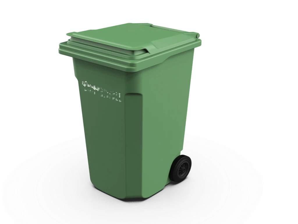AmbiConcept 120 L waste bin, close-up